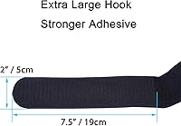 Vista 7 de Wisdompro - Paquete de 4 correas de gancho y bucle de 2 x 37 pulgadas, correas de sujeción reutilizables para cables, reutilizables, duraderas