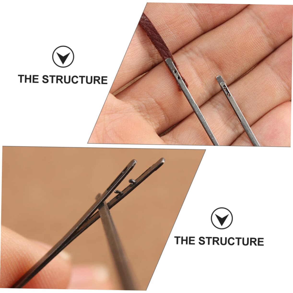 BEBEMOKO 3sets 5pcs Weaving Needles for Leather Work Durable Leather Cord Needles Easy to Use DIY Braiding Tools for Crafting and Stitching Projects 5pcs*3