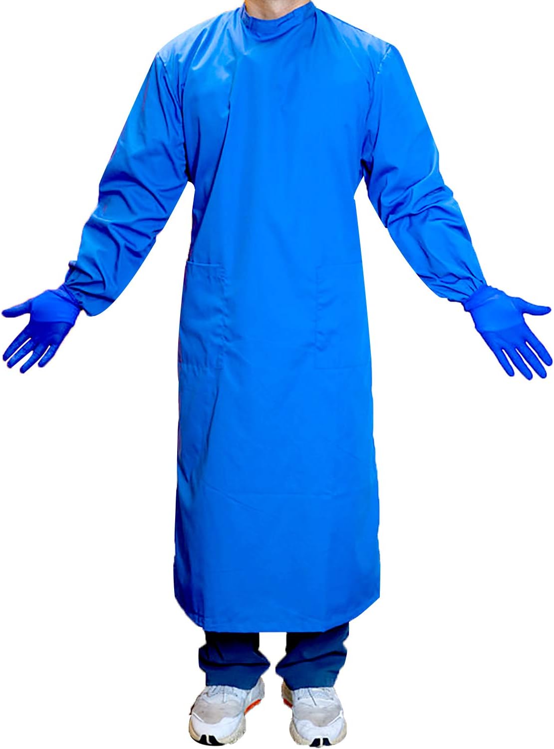 Premium Quality Healthcare Gowns – Reusable and Washable Gown – Stain and Wrinkle Resistant – Comfortable Unisex Fit – Ideal for Dental Care, Hospital, Nurse Lab (Small)