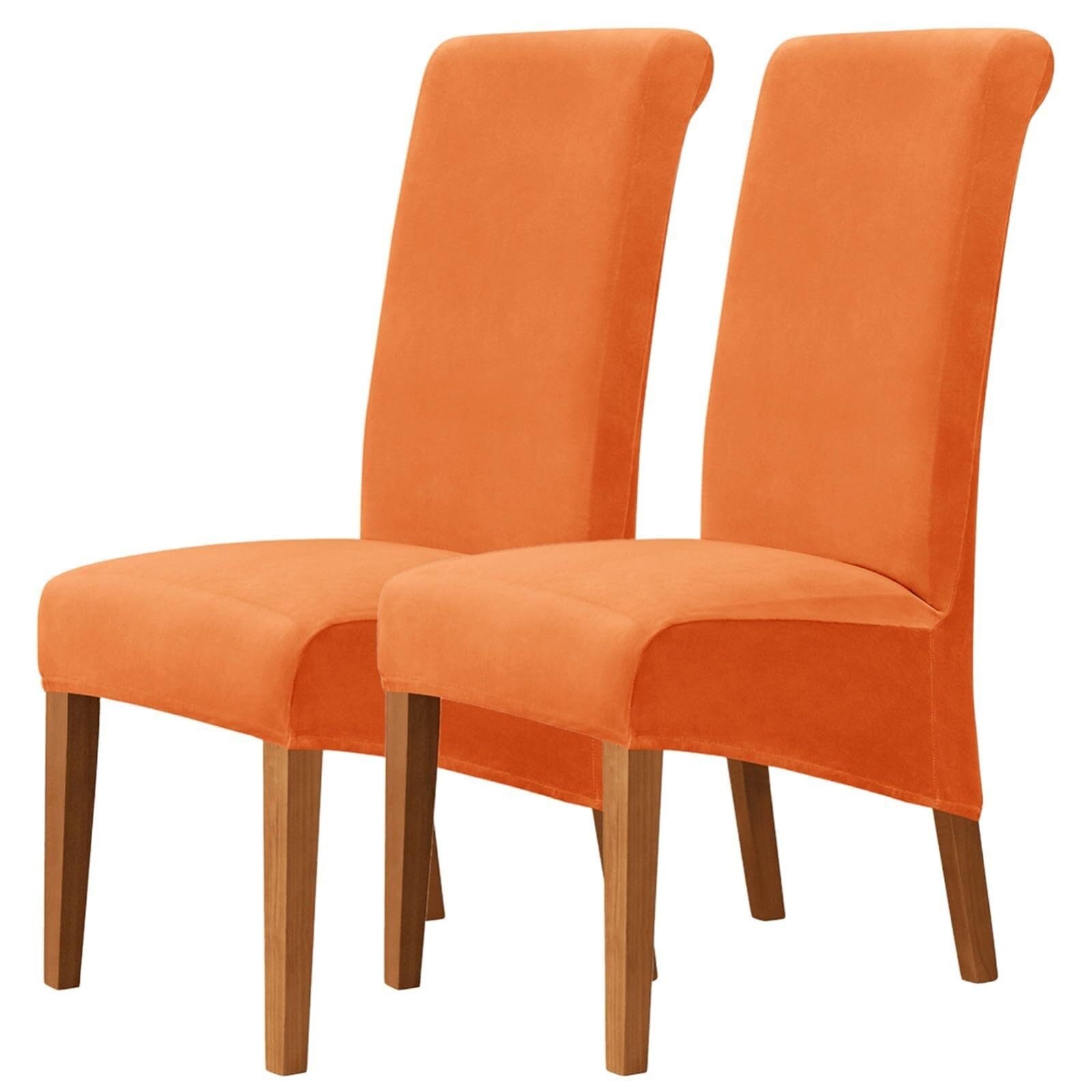 NMVAWIPT Stretch High-Back Dining Chair Covers, Removable Slipcovers, Machine Washable, Universal Fit For Home, Restaurant & Banquets(#21,2Pcs)