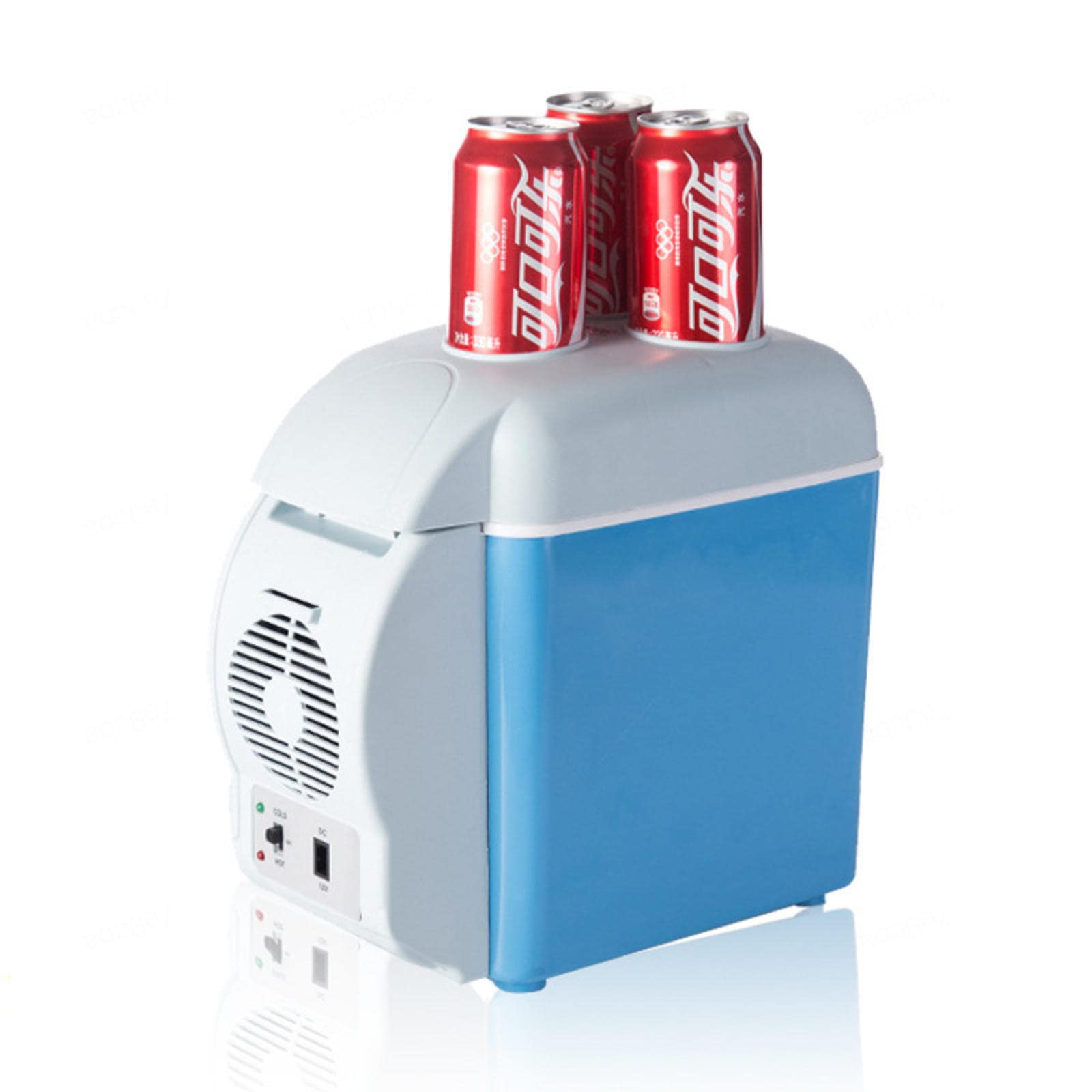 NIBHZ Refrigerador Portátil para Automóvil, Refrigerador y Congelador Portátil, Mini Refrigerador con Congelador para Automóvil de 7,5 litros