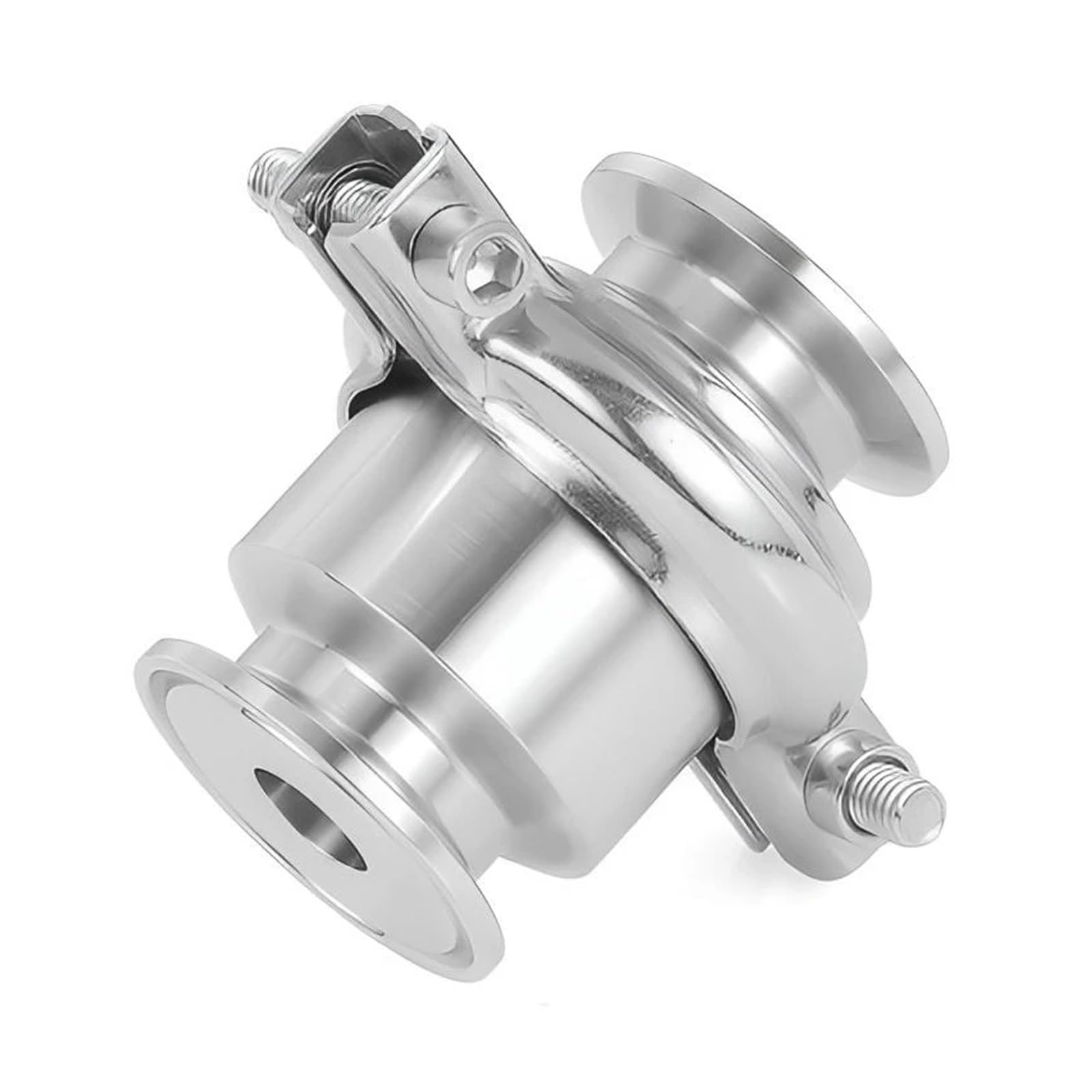 Valvola di ritegno Tri Clamp da 3/4'' 1'' 1,5'' 2'' Flusso unidirezionale Acciaio inossidabile SS304/316L Flusso unidirezionale verticale sanitario(OD19mm Ferrule 50.5,SUS 316L)