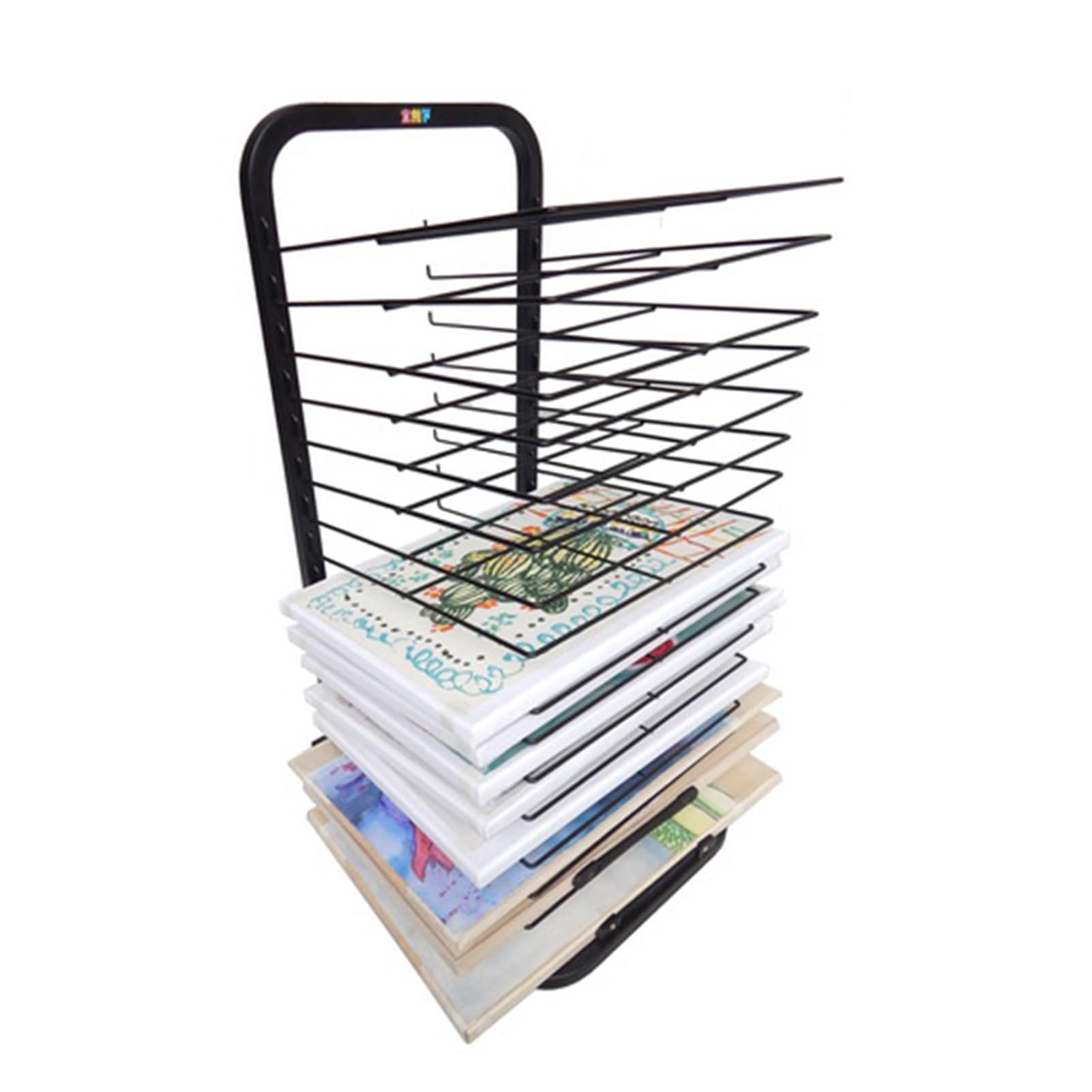 Suszarka Do Dzieł Sztuki, Mobilna Suszarka Do Malowania, 15 Wyjmowanych Półek, Stojak Na Rysunki I Nie Tylko, Idealne Do Sal Lekcyjnych, Pracowni Artystycznych I Użytku Domowego