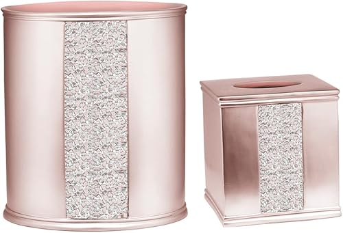 Vista 89 de Zahari Home Juego de 4 piezas de accesorios de baño Poppy Fields amarillos con dispensador de jabón de manos, vaso, soporte para cepillo de dientes