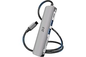 6 in 1 MacBook Adapter: The Ultimate Connectivity Hub for Your Laptop