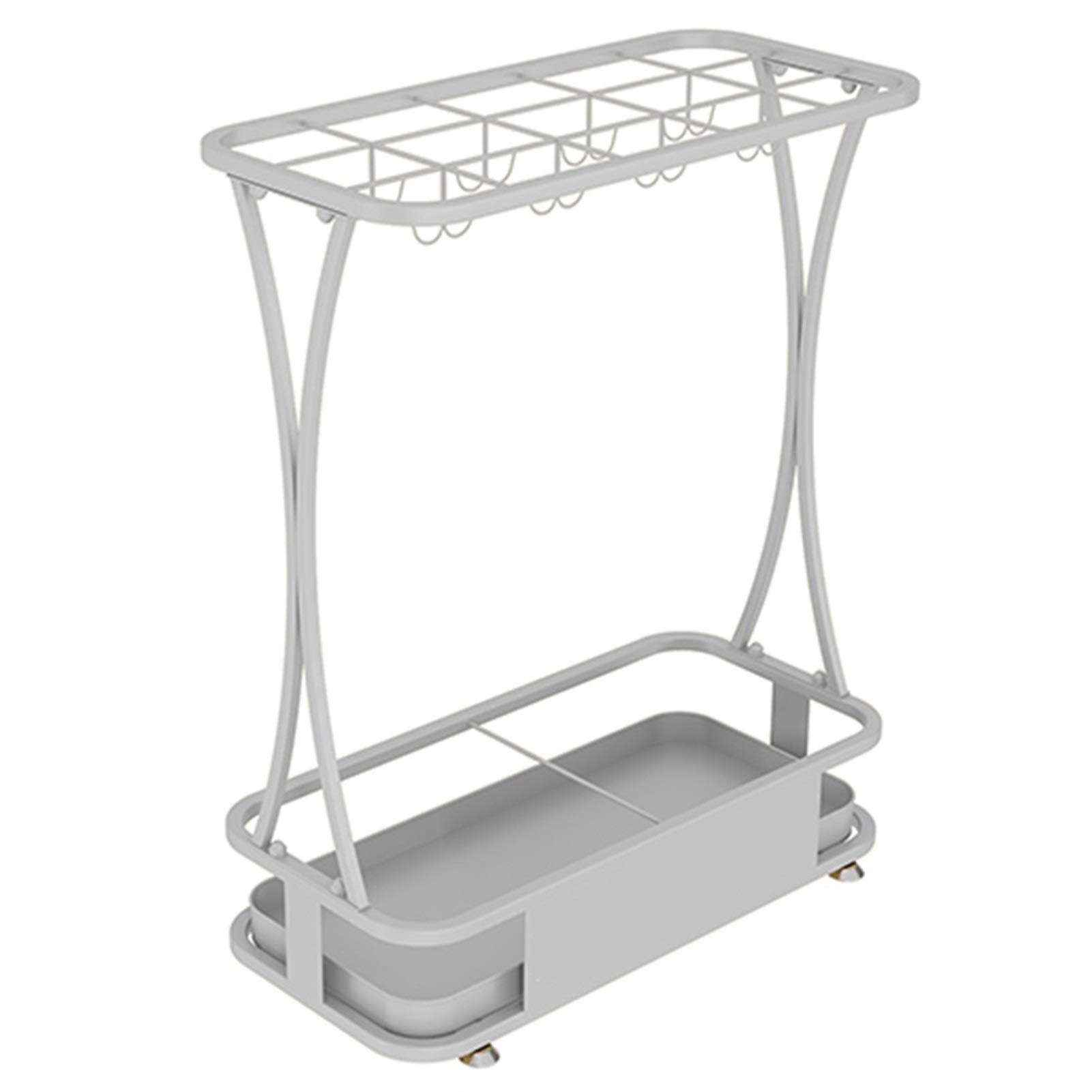 Porte-parapluie moderne blanc pour l'organisation de l'entrée de maison et des bureaux