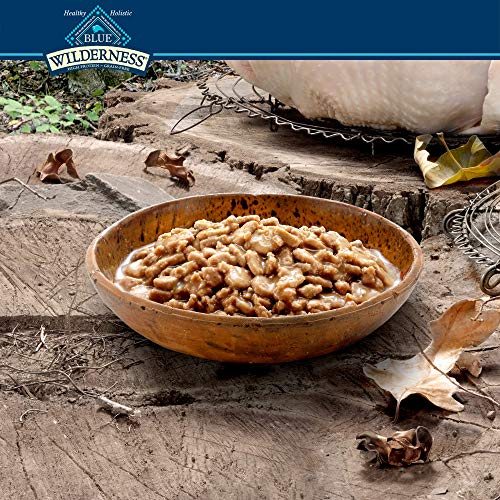 Image of Blue Buffalo Wilderness Wild Delights High Protein Grain Free, Natural Adult Flaked Wet Cat Food, Chicken & Turkey 3-oz cans (Pack of 24)