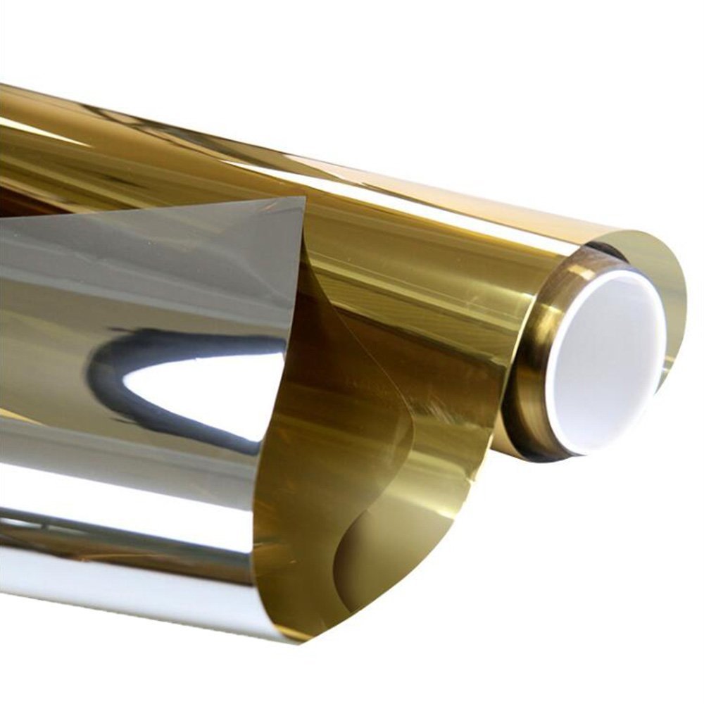 Film FenêTres Anti Regards Film de fenêtre d'isolation Thermique en Argent de 9 m de Longueur -Uen Tintre de Perspective Durable Durable Amovible Film Miroir pour Fenetre (Color : 65cmx9m)