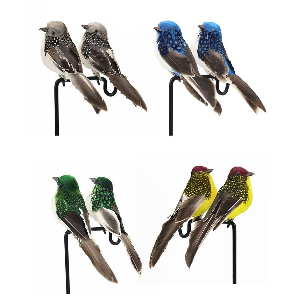 Pájaros de espuma con clip para decorar bodas y centros de mesa románticos