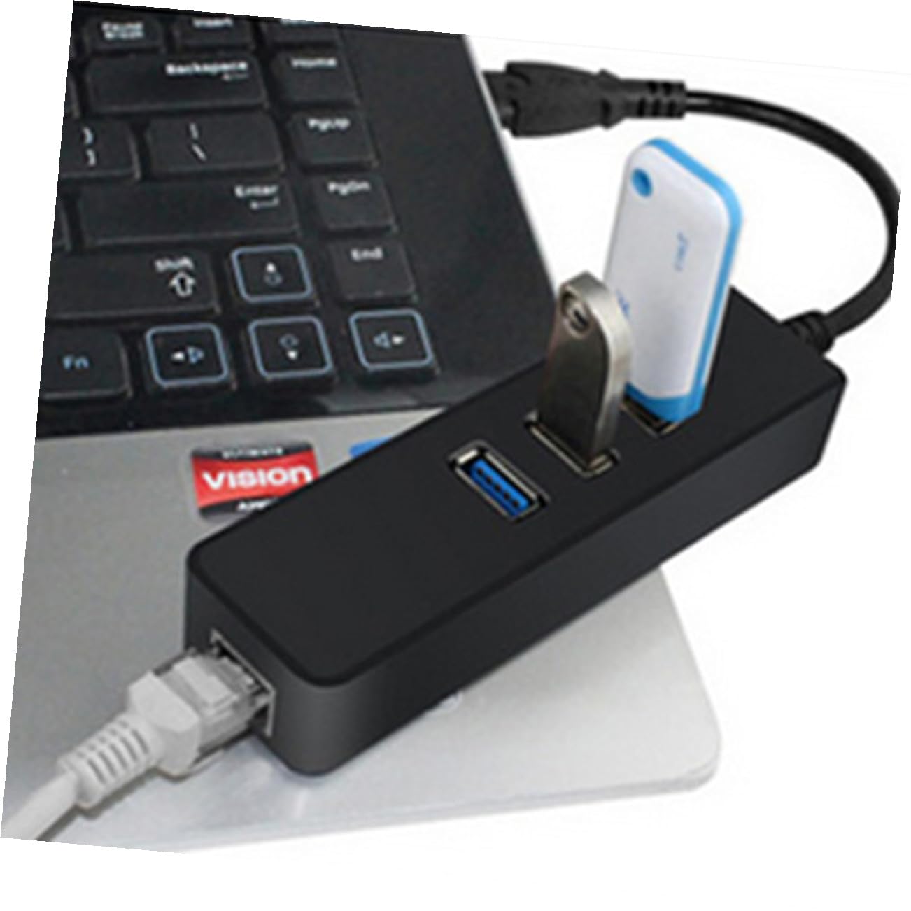 Concentrador USB Mbps Adaptador Gigabit Ethernet USB LAN para XP Compatible Vista y Sistemas Superiores