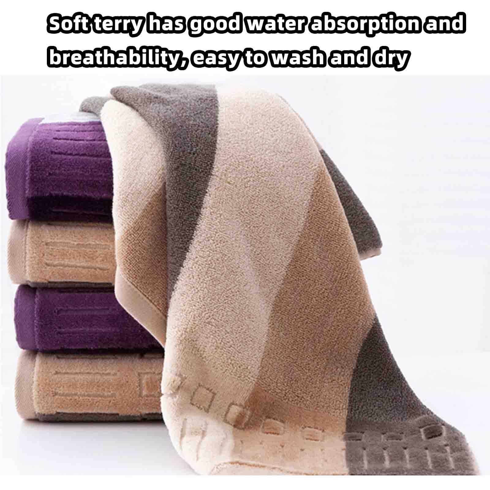 JUSHZ Asciugamani Bagno Lavette Asciugamano Doccia Grande Telo Bagno Towels Grandi Cotone Microfibra Donna Uomo Cotone Spesso Il Tessuto Assorbente è Morbido Regalo (140x70cm,Purple)