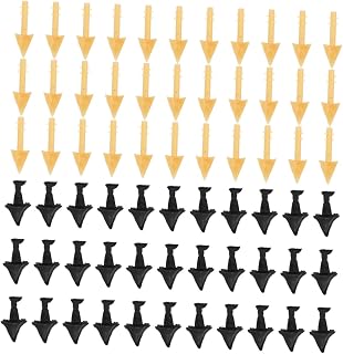 STOBOK 140 Piezas Boca De Pájaro Artificial Accesorios De Plástico Para Color Negro y Carne
