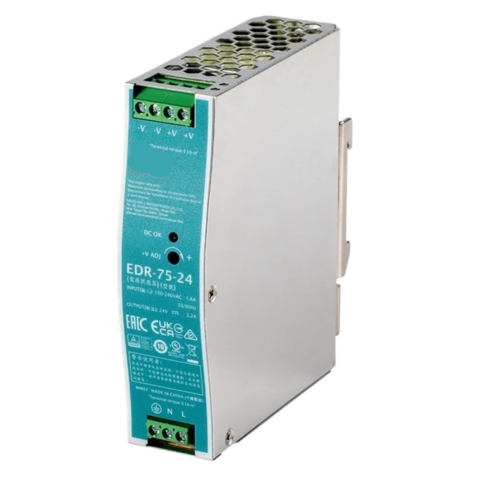 NACODLUL EDR-75 120 150 24V Single Output Switching Industrial Power Supply(EDR-150)