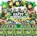 Football Birthday Party Decorations, 189 Pcs Football Themed Party Supplies for Boys Baby - Backdrop, Cake, and Cupcake Toppers, Balloons, Cupcakes Wrappers, Hanging Swirls, Tablecloth, Centerpieces