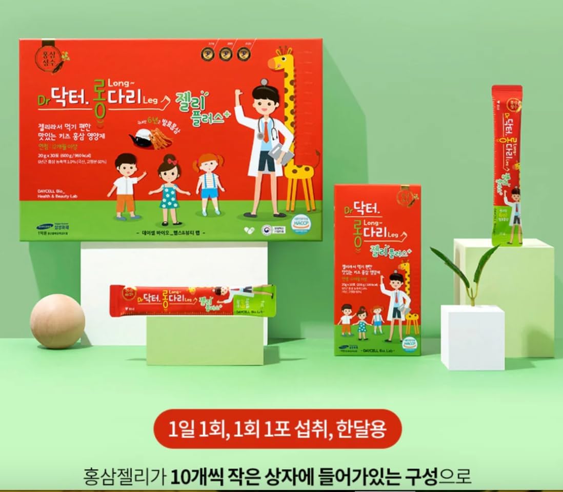 Dr Long Leg Fermented Korean Ginseng Jelly Plus 20g x 30 Sticks, 1.06 Ounce (Pack of 1)