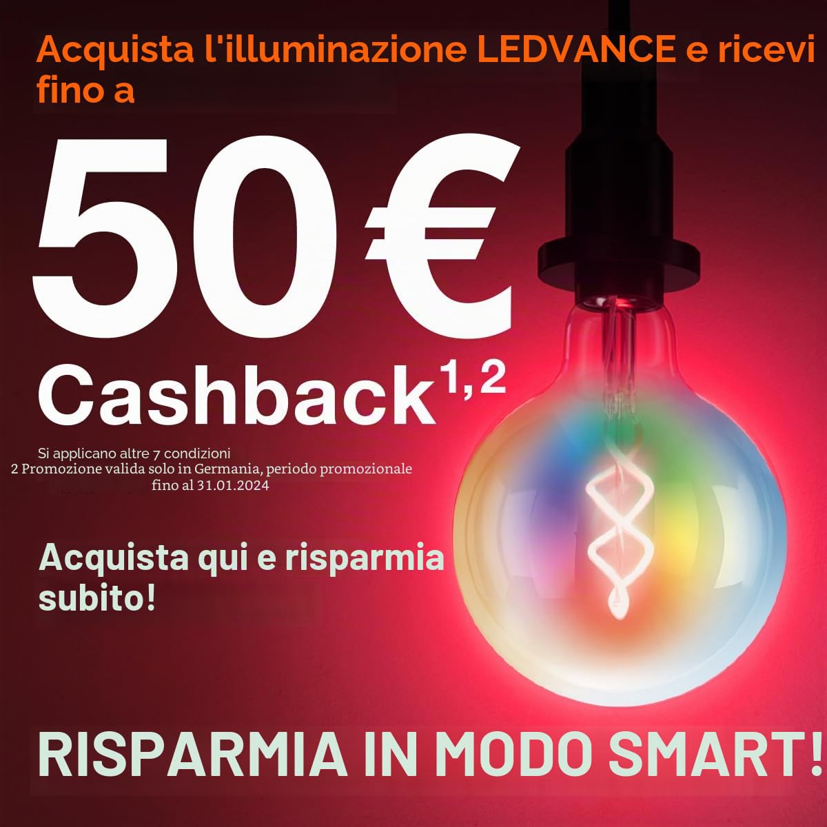 LEDVANCE Applique e plafoniera LED intelligente per interni con tecnologia WiFi, colore della luce variabile (3000K-6500K), grigio, 480mm, compatibile con Google e Alexa, SMART+ WIFI ORBIS MOON