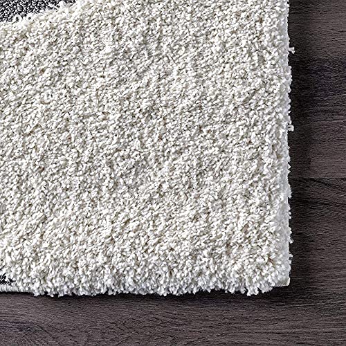 Image of Shanno Carpet Hand Woven Fluffy Shag Carpet Living Room Bedroom Hall with 2 Inch Pile Height Size(3x5 Feet Color)
