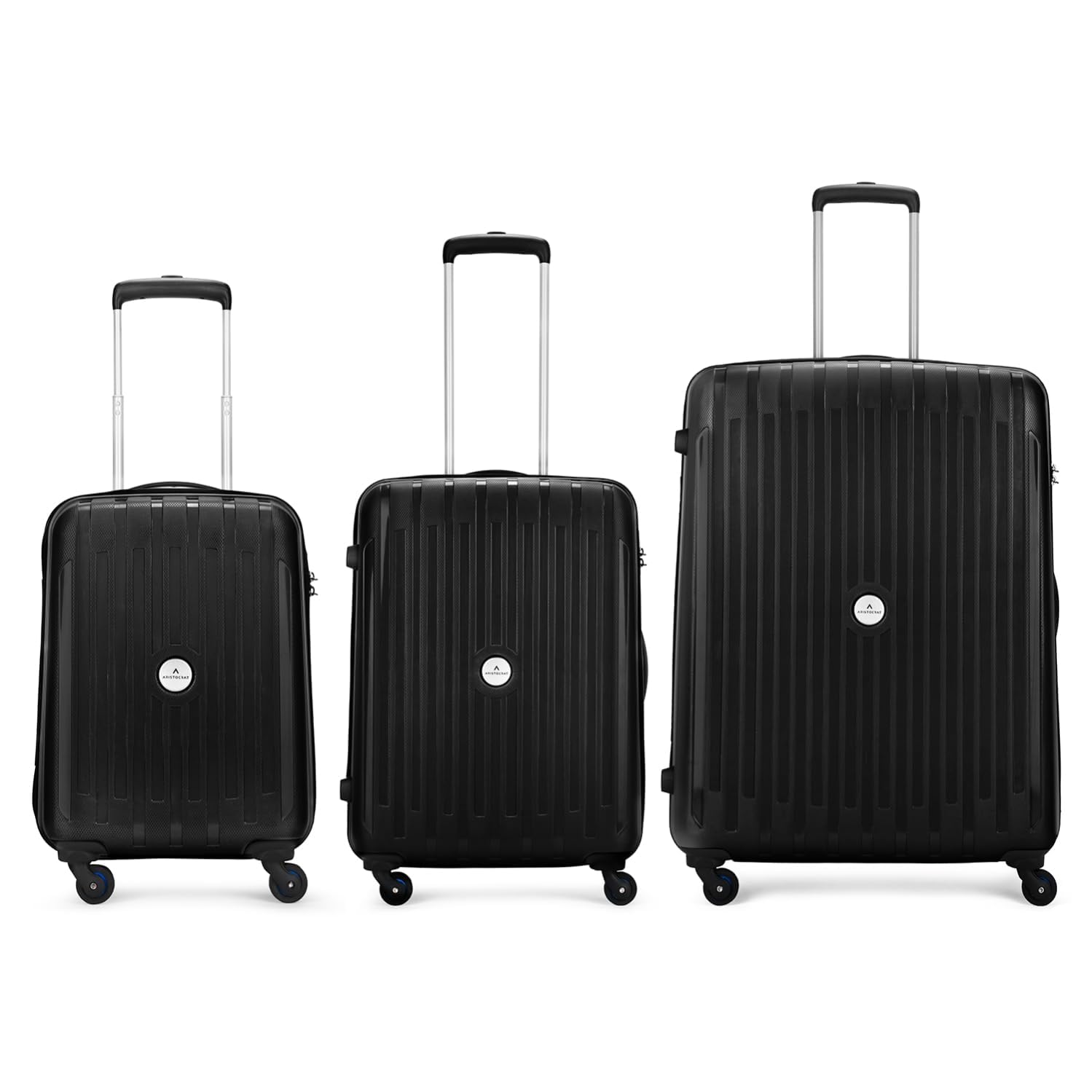 See full amazon price history chart for Aristocrat Polypropylene Armstrong 3 Pc Set 4 Spinner Wheels Trolley Bags for Travel Hardcase Luggage, Lightweight Bag with Combination Lock (Black)(55, 65 & 75) Cm, Small,Medium & Large Aristocrat Polypropylene Armstrong 3 Pc Set 4 Spinner Wheels Trolley Bags for Travel Hardcase Luggage, Lightweight Bag with Combination Lock (Black)(55, 65 & 75) Cm, Small,Medium & Large (B0D4V9RGD2) Amazon Price History, Amazon Price Tracker