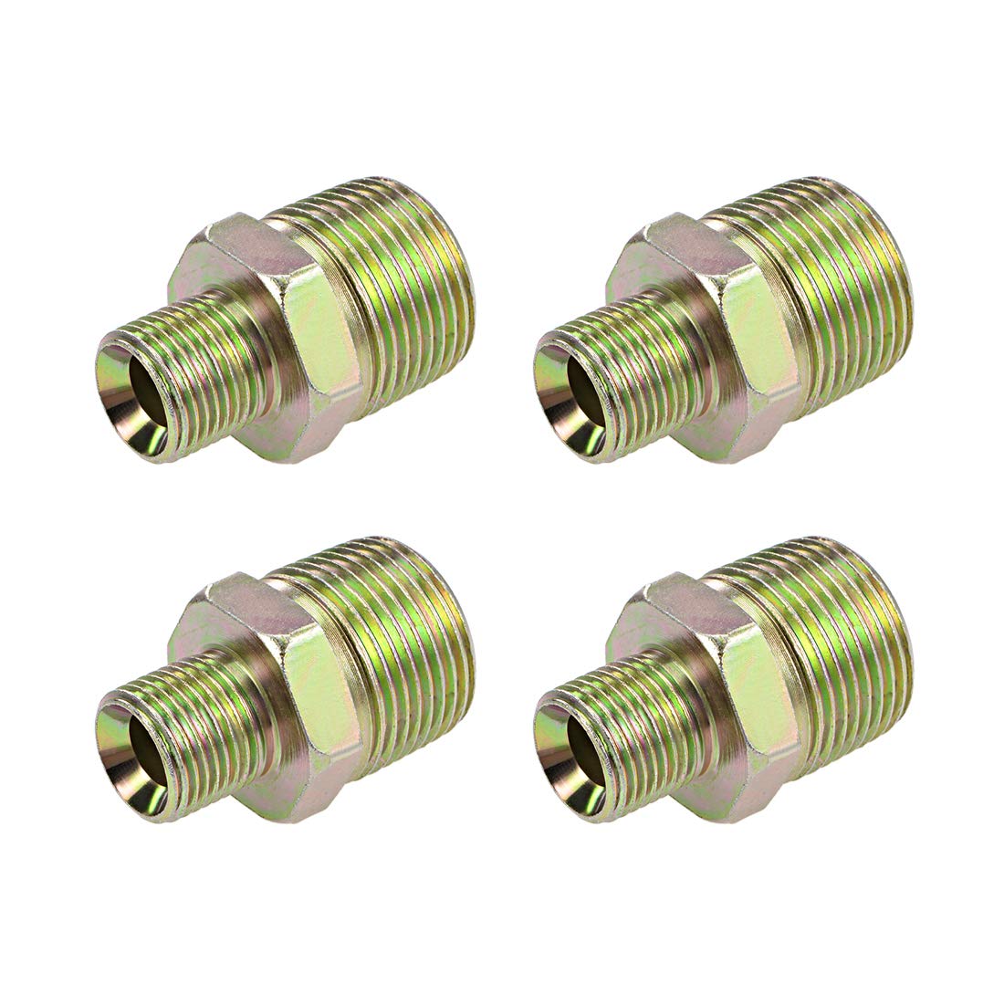 uxcell Reducing Pipe Fitting - Reducer Hex Nipple - 1 X 1/2 BSP Male Connector Zinc Finish Plating 24mm /19mm Thread 4Pcs (B07ZVLXNLJ) Amazon Price History, Amazon Price Tracker
