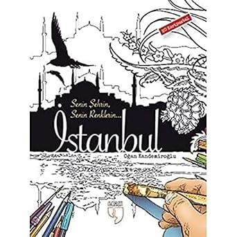 stanbul Kartpostal Boyama 20 Adet Kartpostal