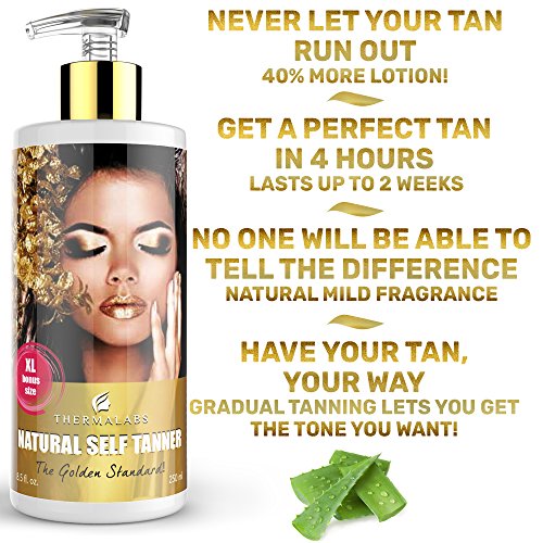 image for Self Tanner Indoor Tanning Lotion for Thermalabs Sunless Tan Loving Fa