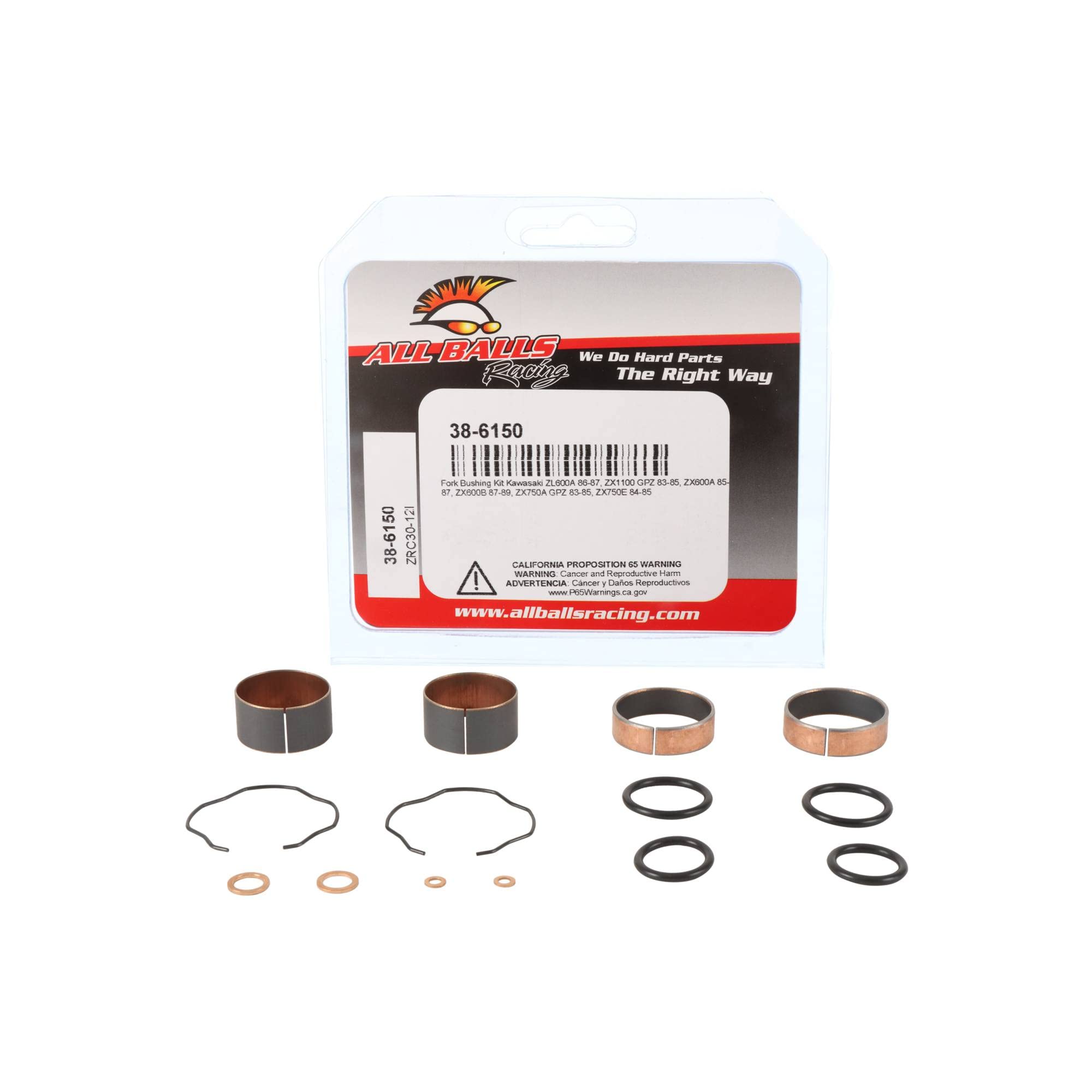 Amazon.com: All Balls 38-6150 Fork Bushing Kit Compatible With