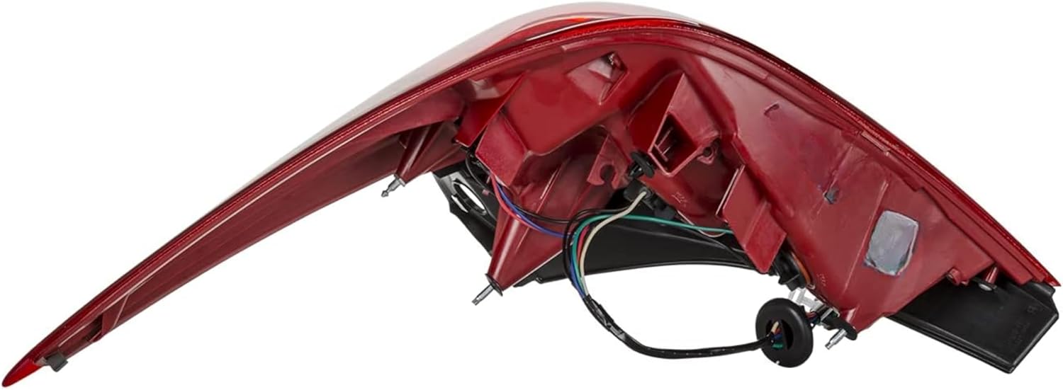 ALLIGATOR AUTO LIGHTS Replacement for Nissan Versa HB 2007-2009 2010 2011 2012 Halogen Tail Light Assembly with Bulbs, Left/Driver Side, OEM: 26555-EM30A / Partslink: NI2800181 DOT/SAE Compliant