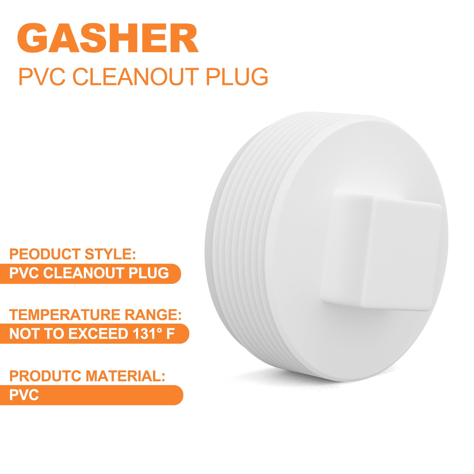 Embouts étanches - OMABETA - Capuchon D'extrémité De Tube De Tuyau - Blanc - Cylindrique