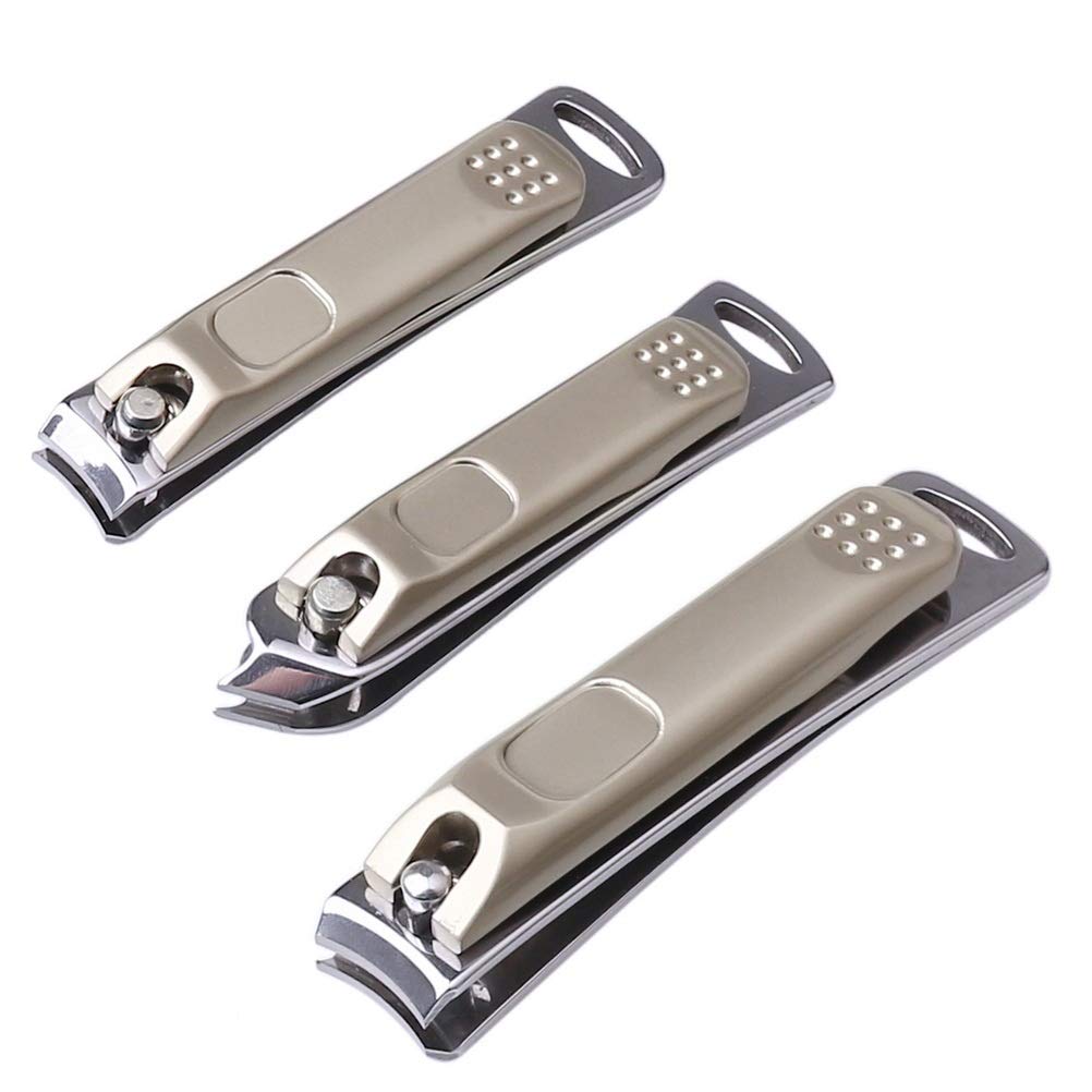 Pengxiaomei 3pcs Nail Clippers Set with Catcher