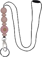 Vista 18 de BIHRTC Correa de silicona con cuentas separable para insignias de identificación, cordones para profesores, soportes retráctiles para insignias