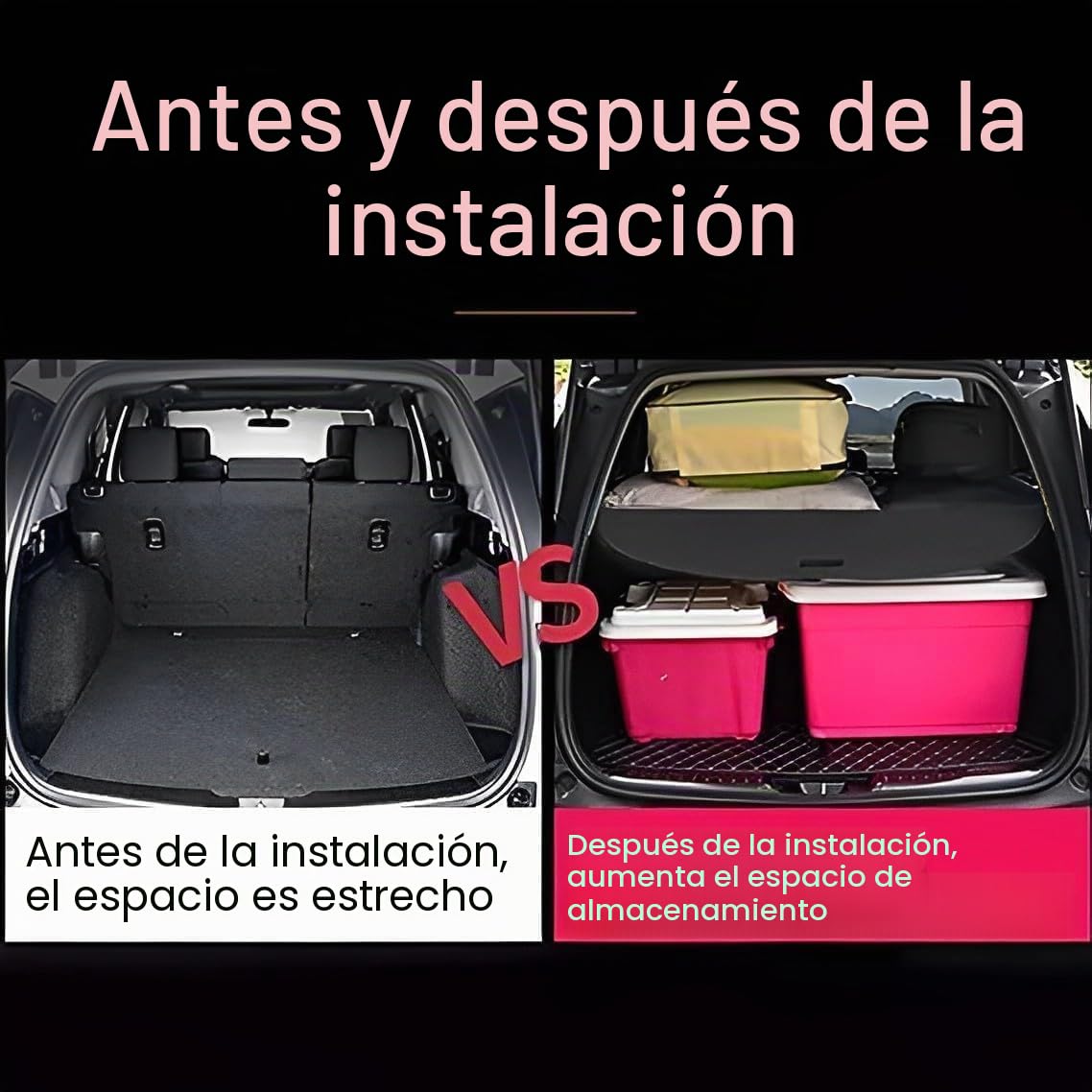 Estante De Paquetes RetráCtil para Toyota Verso 2009-2018 Protector Maletero Funda Tapa Cubierta del Compartimento De Carga Persiana Enrollable Accesorios De Coche