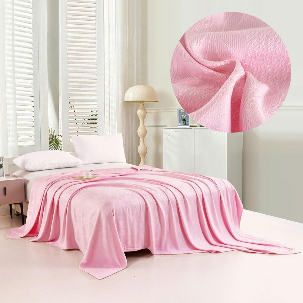 JvFbjLF Hot-sleeper Blanket – Cooling, Blanket Only(Pink,200x230cm)