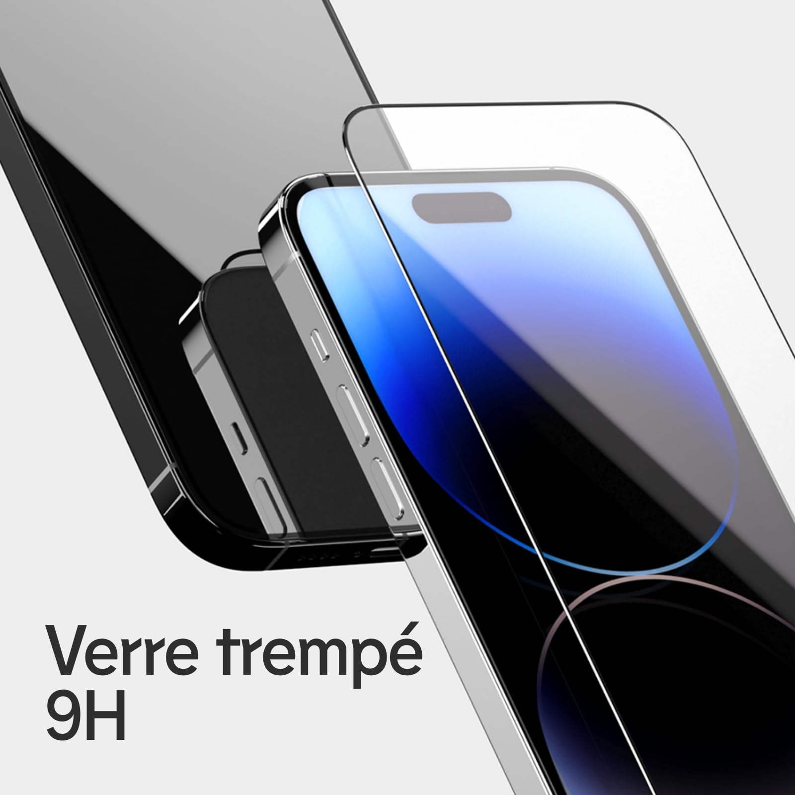 Protection écran Verre Trempé 9H Pour IPhone 12 à 16 - Anti-rayures, Transparent