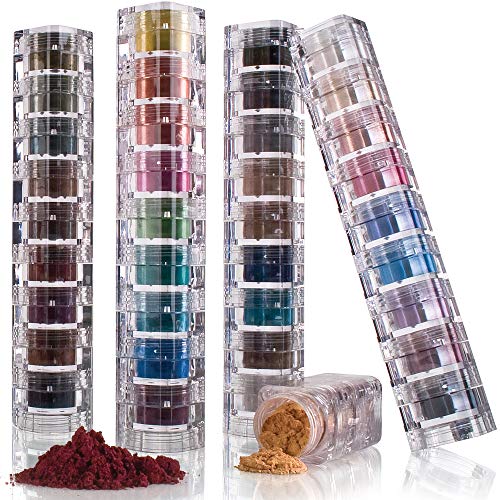 Mineral Shimmer Makeup Eyeshadow Highlighting Powder - Glitter Metallic Dust for Face, Hair