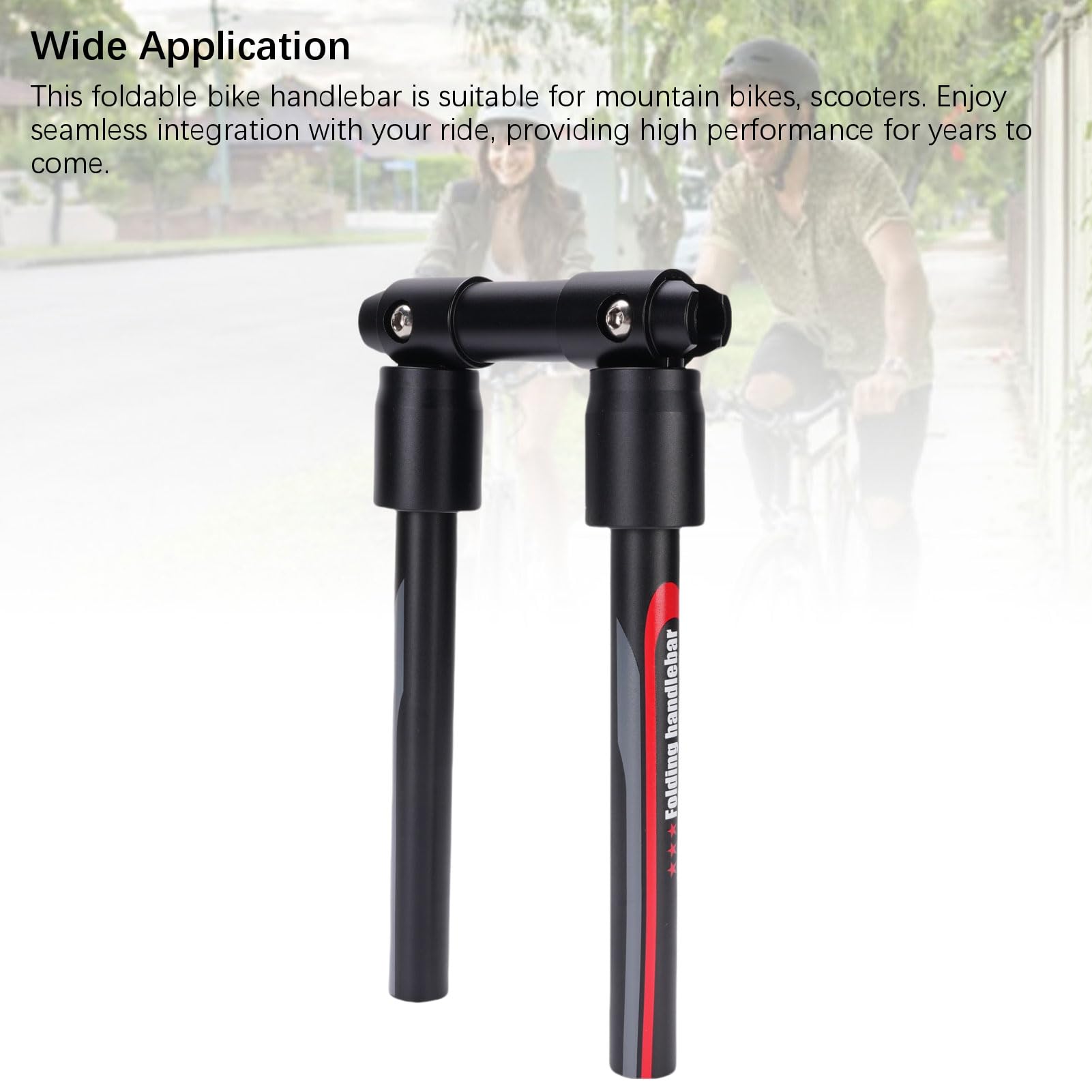 Manillar Plegable para Bicicletas, Aleación de Aluminio Plegable de 90 Grados Manillar de Bicicleta de Liberación Rápida para de Montaña Scooter Mtbs (660 mm)