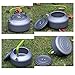 Lixada 1.6L Portable Water Kettle Water Pot Teapot Coffee Pot Indoor Aluminum Alloy Tea Kettle Outdoor Camping Hiking Picnic Pot
