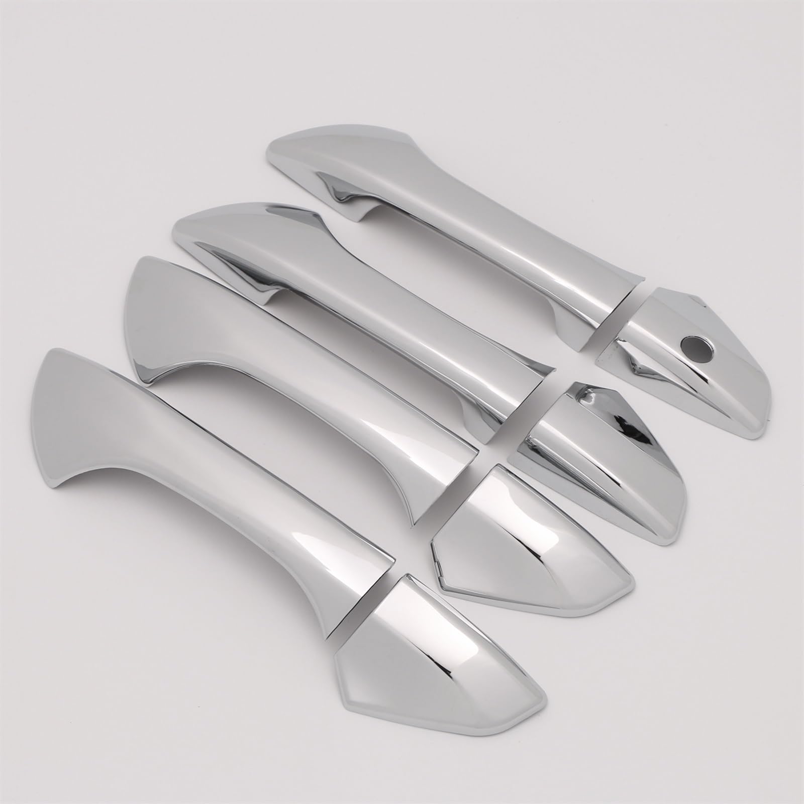 Csspdm Style4 Carbon Fiber Chrome Car Side Door Handle Cover Sticker Styling Accessories For Accord 2008-2013(Style4)