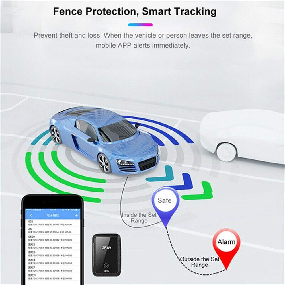 Sawe Persoal GPS Tracker, Gf-09 MII GPS Tracker App Télécommande Ati-Theft Device GSM Gprs Locator Magetic Voice Recordig Remote Pickup