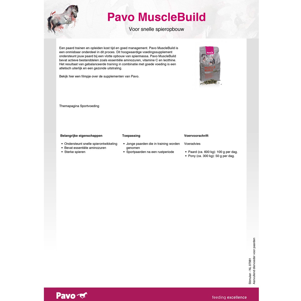 Pavo MuscleBuild 3 kg
