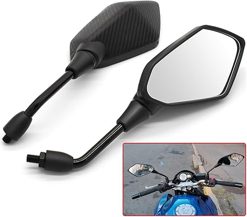 Miniatura 2 de Espejo convexo del lado trasero de la motocicleta retrovisores para Kawasaki Versys 650 Z900 Z1000