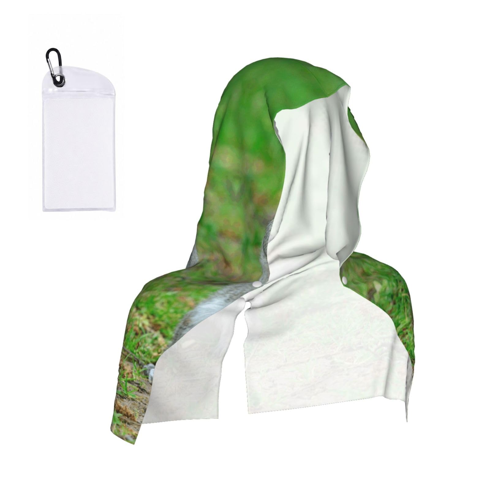 ESNAIUVCD Squirrel Print Multifunctional Cooling Hoodie Bandana Portable Sweat Absorbing Design For Beach Workouts Exercise Heat Relief Accessories