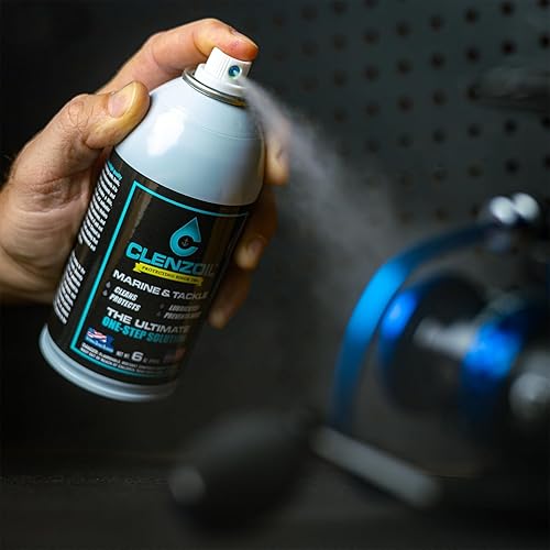 Miniatura 4 de Clenzoil Marine & Tackle - Lubricante en aerosol para prevención de óxido e inhibidor de la corrosión  Limpiador de un solo paso, lubricante,