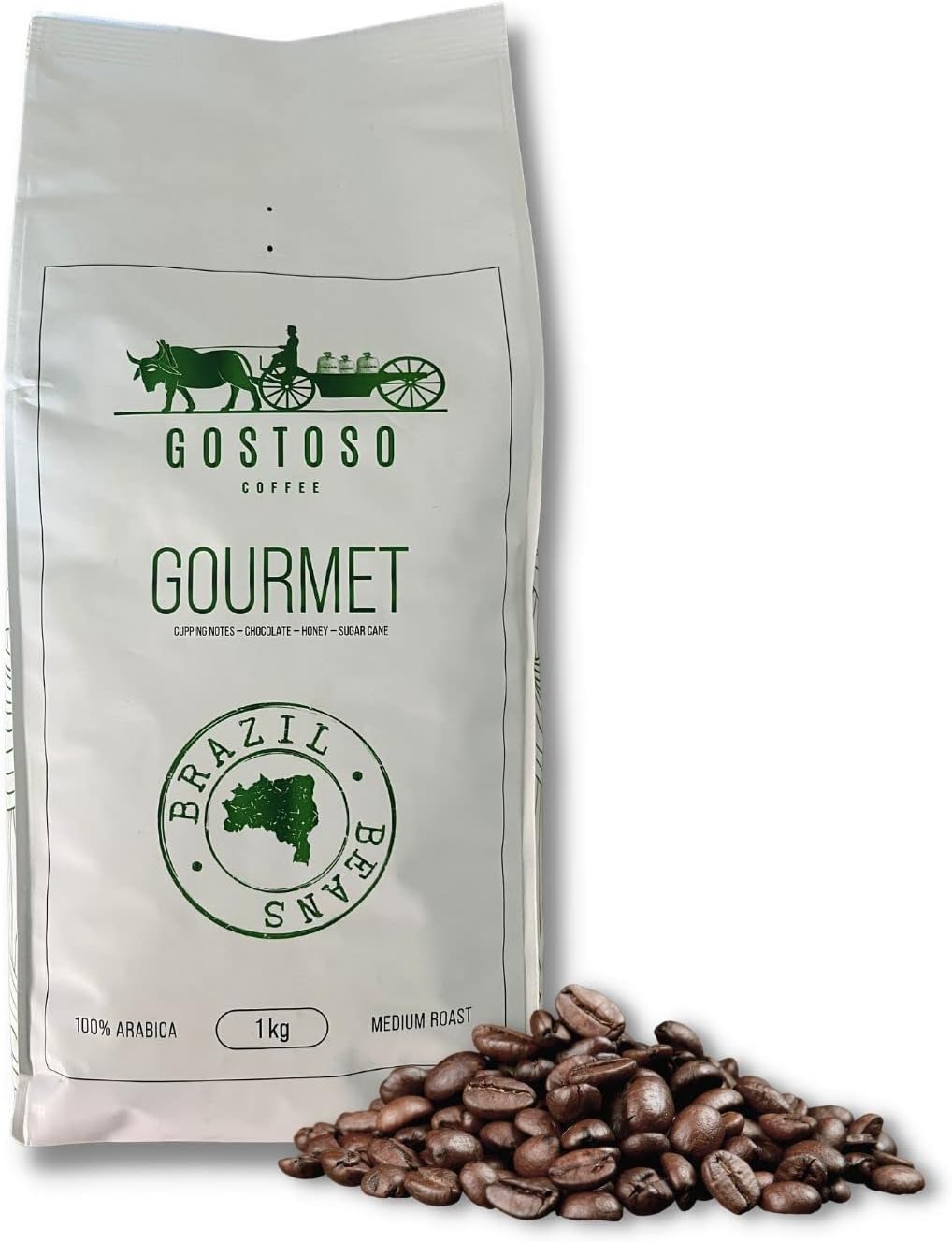 Gostoso Coffee Gourmet 1kg Beans - Brazilian