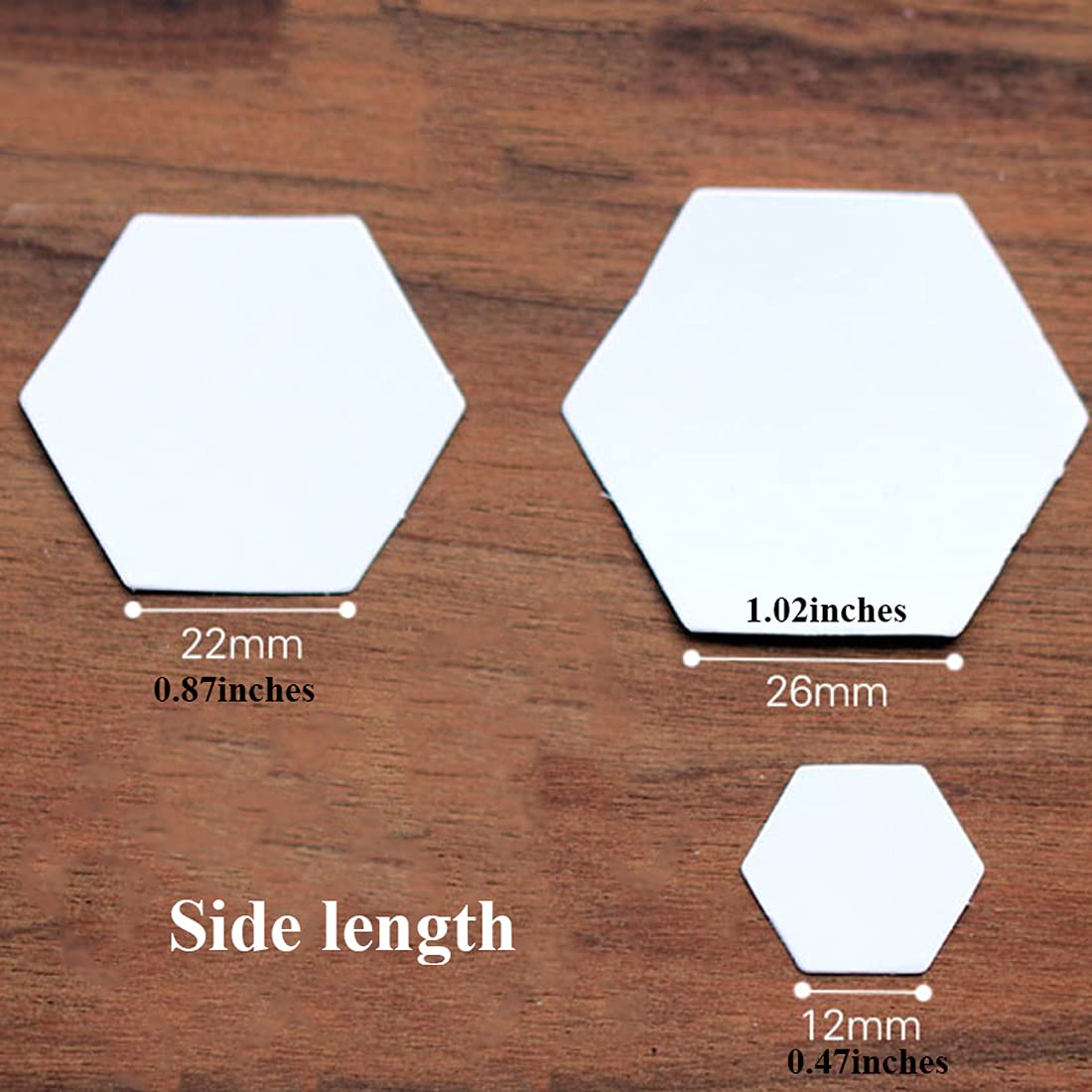 EXCEART 300Pcs Hexagon Paper Quilting Templates - 36mm Precut Paper Pieces For English Paper Piecing, Sewing & Patchwork Crafts (3 Packs)-889600