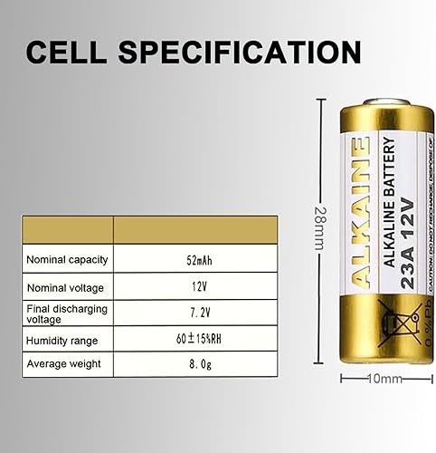 Miniatura 2 de LiCB Batería alcalina A23 23A 12V (paquete de 5)