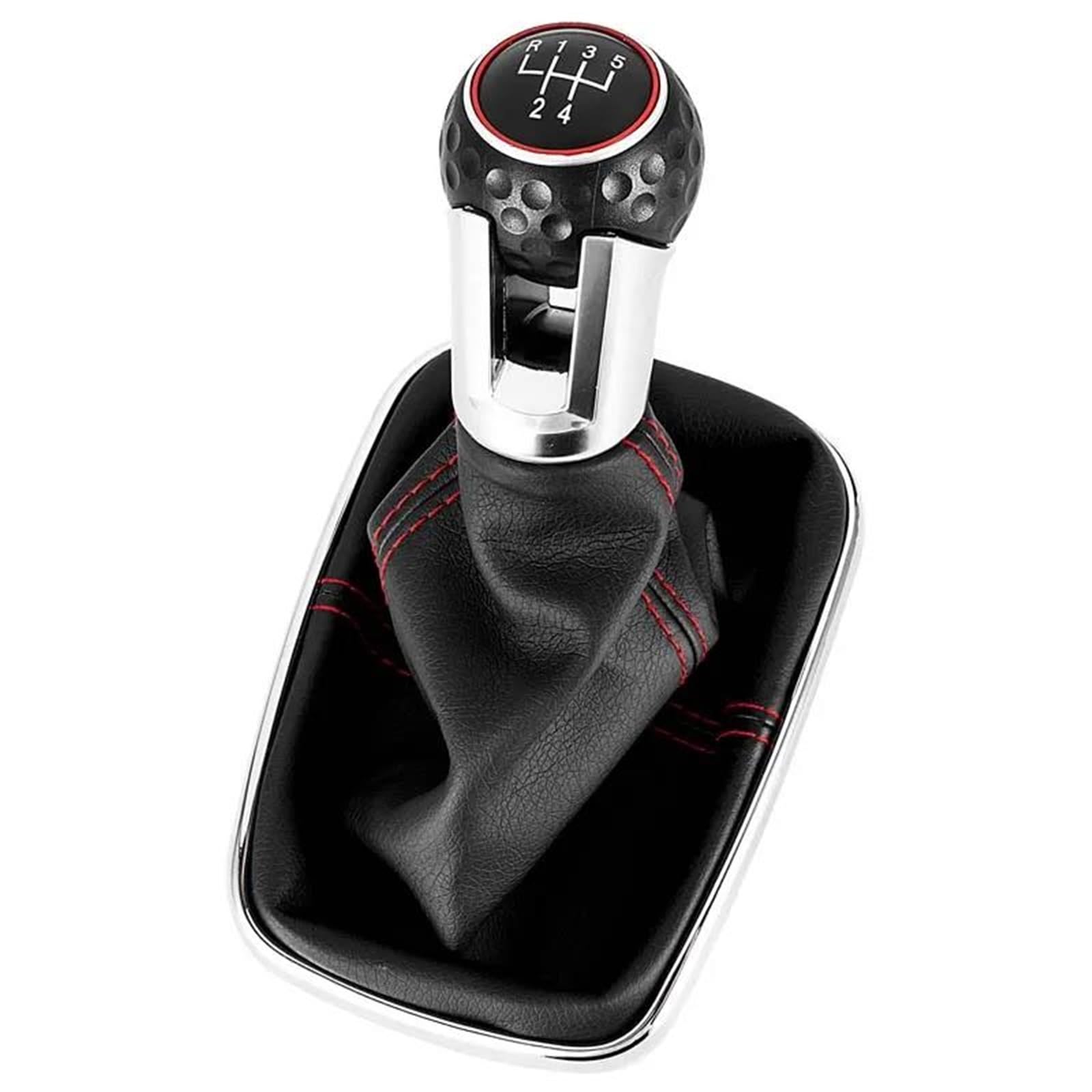 Fsozdbbpl 5 Speed Automotive Parts 5/6 Speed 12Mm Gear Shift Knob Lever Shifter Gaiter Boot For Golf For Bora For Jetta For Gti For Mk4(5 Speed)