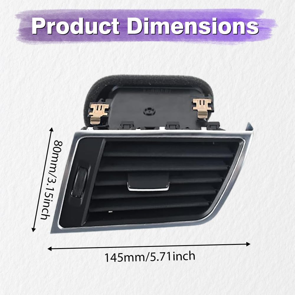 Air Conditioning Vent Assembly, Dashboard Vent Compatible with Mercedes Benz ML GL GLE GLS Class W166 W292 2012-2019, Replaces 1668302254, A1668302254 (Right)
