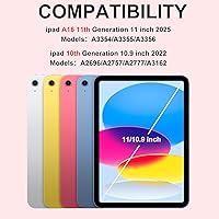 Vista 2 de BQSS Funda para iPad (A16) de 11ª y 10ª Generación con Teclado, Activación/Suspensión Automática, Funda con Teclado Bluetooth Inalámbrico