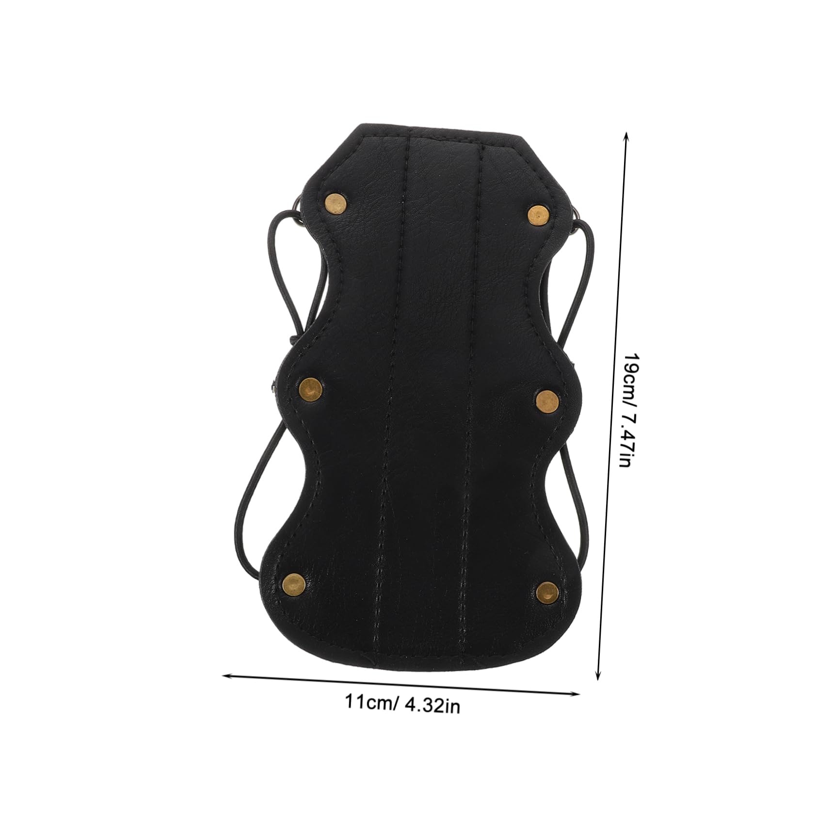 Mikikit Archery Arm Guard Light Weight Hunting Gloves Wrist Protector Bracers Arm Sleeves Medieval Medieval Fuzzy Wrist Guard Hobbit Costume Arm Gloves Leather Black