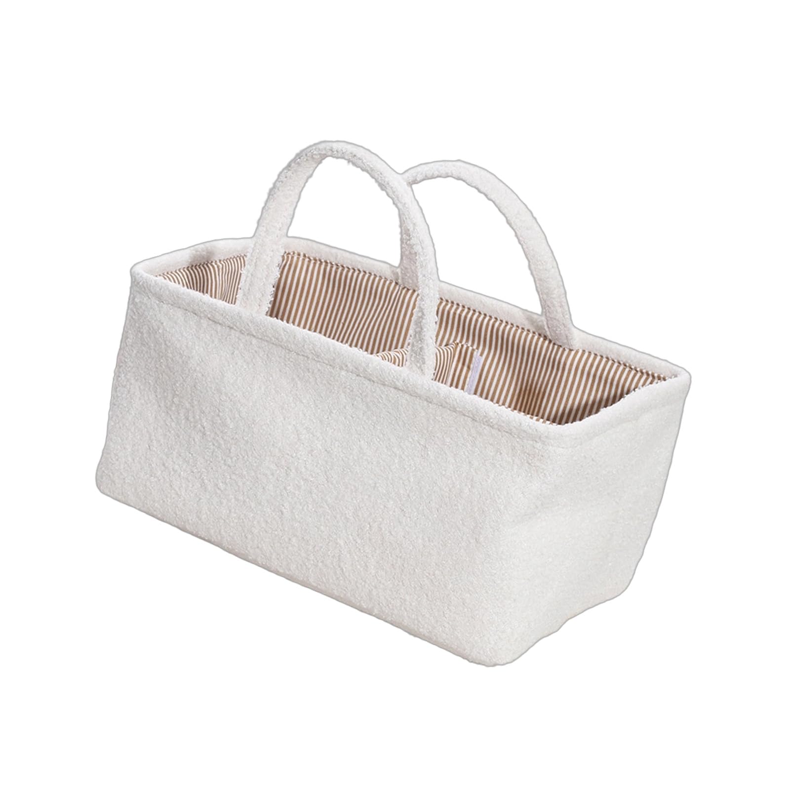 KMGDM Foldable Diaper Organizers Basket Polyester Fabric Leakproof Compartments Storage Solution for Baby Supplies Foldable Nursery Basket